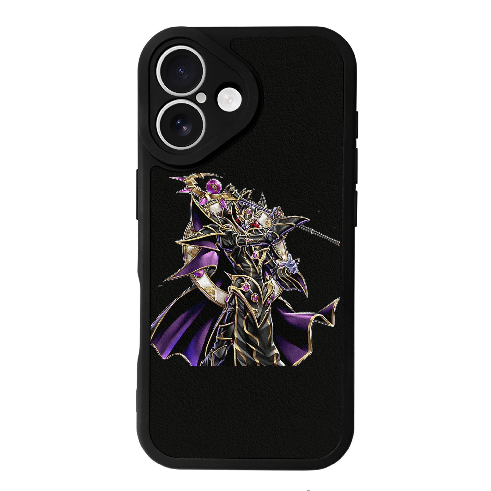 （画像用） 遊☆戯☆王 Yu-Gi-Oh! 【iPhone 16シリーズ対応】シリコンスマホケース（レザー調） 材質：シリコン